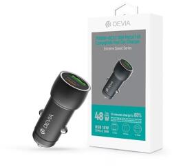DEVIA ST112766 Extreme Speed Series 30W USB/USB C fekete autós gyorstöltő (ST112766) - bestbyte