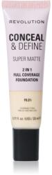 Makeup Revolution Conceal & Define machiaj cu efect matifiant culoare F0.2N 23 ml