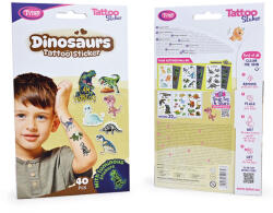 TyToo Dinoszauruszos tetoválás matrica szett - 40 db / csomag (TY50270) - tipparuhaz
