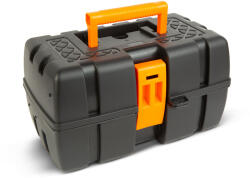 HANDY Kinyitható tálcás szerszámostáska - három tálcás - műanyag - 37 x 23 x 21 cm (11011B)