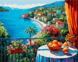MagicArt Set de pictură pe numere MagicArt - Dimineață mediteraneană (GX47953) Carte de colorat