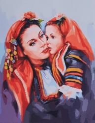 MagicArt Set de pictură pe numere MagicArt - Iubirea mamei (bazat pe originalul Miglenei Kirilova) (GX35745)