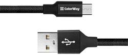 ColorWay Cablu, USB CW-CBUC048-BK, Tip-C 2.4A 25CM negru (CW-CBUC048-BK)