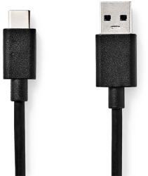 Nedis CCGL61600BK10 Cablu USB, USB 3.2 Gen 1, mufă USB-A - mufă USB-C, 15 W | 5 Gbps, 1 m (CCGL61600BK10)