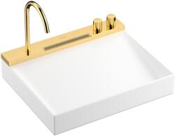 Hansgrohe Avalegra AquaUnit 580/475 mosdórendszer zuhanyvízsugárral, polírozott arany hatású 22472990 (22472990)