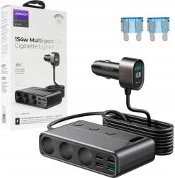 JOYROOM Autós töltő 9in1 Joyroom, 154W 5x Usb-a 1x Usb-c Qc/pd elosztó (JR-CL06)