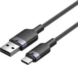 Vention USB-A 2.0/M - USB-C/M, 2m, (fekete, 3A), kábel
