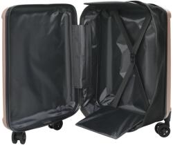 vidaXL Куфар Розово златисто 43 x 27 x 66 см ABS пластмаса (42006239)