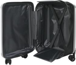 vidaXL Куфар с заключване Сребрист 43 x 27 x 66 см ABS пластмаса (42006235)
