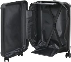 vidaXL Куфар с заключване Черно 34 x 23 x 55.5 см ABS пластмаса (42006226)