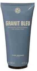 Yves Rocher Gel sampon pentru par si corp Granit Bleu, 200ml, Yves Rocher