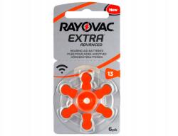 Rayovac 6x Akkumulátorok hallókészülékekhez Erős Rayovac buborékcsomagolás 13 6 db (13AUX-6XEMF)