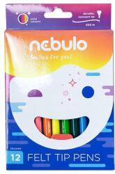 Nebulo vízbázisú 12 db színes filctoll készlet NFT-848 (NFT-848)