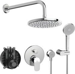 Ideal Standard CeraFlex - Zuhanyszett rejtett csapteleppel, testtel, 3 vízsugár, átmérő 20 cm, króm BC447AA (BC447AA)