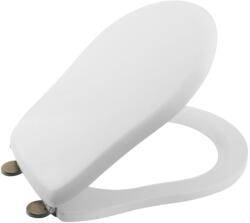SAPHO RETRO Soft Close WC-ülőke, polyester, fehér/bronz (108601) (108601)