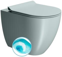 SAPHO GSI PURA SWIRLFLUSH álló WC, alsó/hátsó kifolyású, 36x55cm, dual-matt jégkék (880315) (880315)