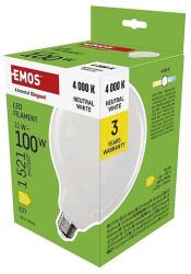 EMOS LED izzó Filament G125 / E27 / 11 W (100 W) / 1521 lm / Természetes fehér (ZF2D63)