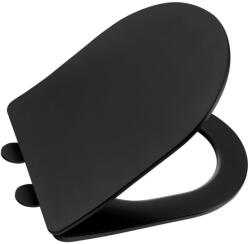 SAPHO PACO SLIM Soft Close WC-ülőke, fekete (PCS1012B) (PCS1012B) - szaniteresklimacenter