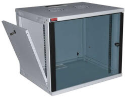 Lande LN-EUBOX12U5445-LG-1 EURObox 19" 12U 540x450 szürke fali rack szekrény