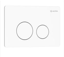 MOFÉM EVO 20 nyomólap Matt fehér, rozsdamentes acél, EVO-TECH WC tartályhoz (73501280W)