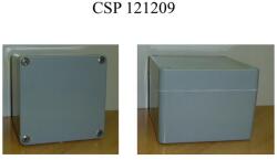Csatári Plast CSATÁRI PLAST CSP 121209 Ex poliészter doboz, üres, 120x120x90mm, IP 65 fekete, halogénmentes (CSP11121209) (CSP11121209)