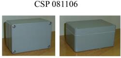 Csatári Plast CSATÁRI PLAST CSP 081106 Ex poliészter doboz, üres, 80x110x60mm, IP 65 fekete, halogénmentes (CSP11081106) (CSP11081106)