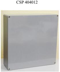 Csatári Plast CSATÁRI PLAST CSP 404012 Ex poliészter doboz, üres, 400x405x120mm, IP 65 fekete, halogénmentes (CSP11404012) (CSP11404012)