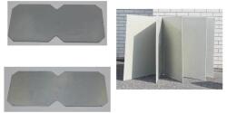 Csatári Plast CSATÁRI PLAST CSP 162609 horganyzott alaplap, 160x260x2mm (CSP10001626) (CSP10001626)