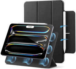 Apple iPad Pro 11 (2024), mappa tok, Smart Case, mágneses rögzítés, ESR Rebound Magnetic, fekete