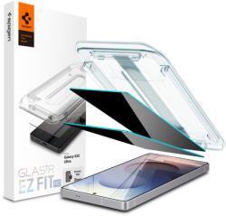 Samsung Galaxy S25 Ultra SM-S938, Kijelzővédő fólia, ütésálló fólia (az íves részre is! ), Tempered Glass (edzett üveg), Spigen Ez Fit HD Privacy, Clear, 2 db / csomag