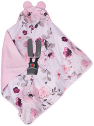 DuetBaby babahordozóba takaró-Rózsaszín virágok