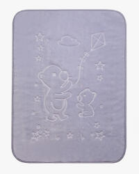 DuetBaby dombornyomott mintás babatakaró - 80x110 cm-Szürke