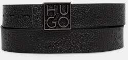 HUGO bőr öv fekete, férfi, 50529643 - fekete 95