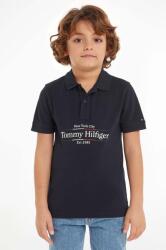 Tommy Hilfiger gyerek pamut póló sötétkék, nyomott mintás, KB0KB09025 - sötétkék 152