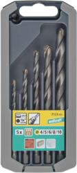 wolfcraft Kőfúró készlet 5 részes, HM, hatszögszárú, Ø 4, 5, 6, 8, 10 mm (7123000)