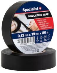  Specialist+ Fekete szigetelőszalag 19mmx20m (40/2-001)