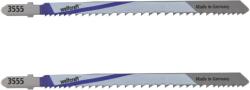 Wolfcraft Dekopírfűrészlap 2db BiM T variofogas 3-65mm 130/110mm d=2-4mm (3555000)