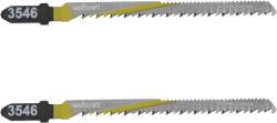 Wolfcraft Dekopírfűrészlap 2db HCS T hátrafogazott 30mm 100/75, 40mm d=2.5mm (3546000)