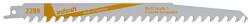 wolfcraft Szablyafűrészlap 2db HCS 15-190mm 218/239mm d=8.5mm (2289000)