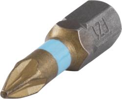 wolfcraft 2db csavarozó bit Torsion TiN 25mm Pozidriv PZ3 (1327000)