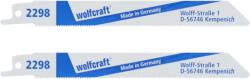 wolfcraft Szablyafűrészlap 2db HSS 1-3mm 152/131mm d=1.4mm (2298000)