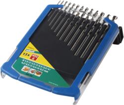 wolfcraft Spirálfúró készlet dobozban 13 db, HSS csiszolt, Ø 2, 2.5, 3, 3.2, 3.5, 4, 4.5, 5, 5.5, 6, 6.5, 7, 8 mm (7102000)