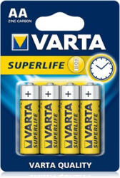 VARTA Superlife AA szén-cink ceruzaelem, 1, 5V, 4 db/csomag