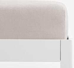 Goldea cearceaf de pat jersey cu elastic - gri-maroniu 160 x 200 cm
