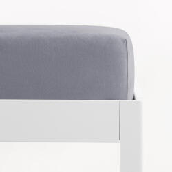 Goldea cearceaf de pat cu elastic din jersey - gri închis 90 x 200 cm