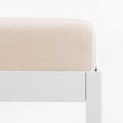 Goldea cearceaf de pat jersey cu elastic - bej 120 x 200 cm