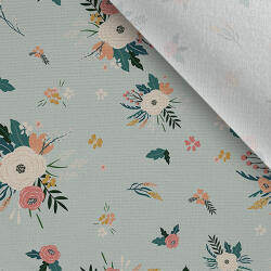 Takoy Jersey Punto di Roma 230g virágok menta alapon