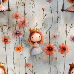 Takoy PUL anyag méteráru vörös hajú hercegnő