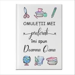Gravolo Agenda Personalizata Alba pentru educatoare invatatoare model Omuletii preferati (C1174)