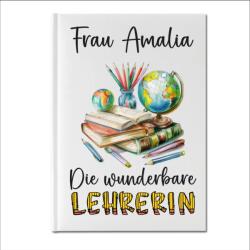 Gravolo Agenda Alba personalizata pentru profesor de germana (C1533)